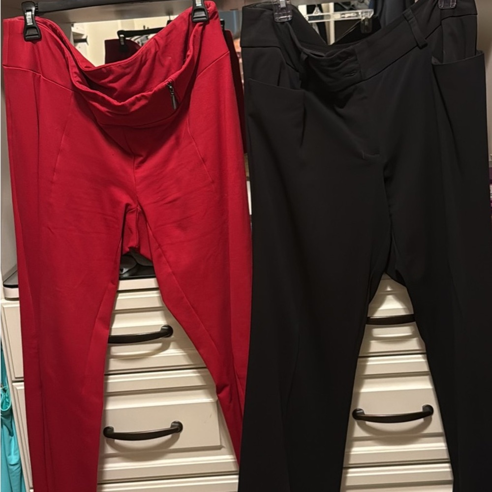 Alfani Red and Black Women's Pants